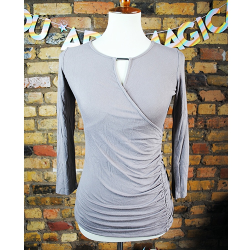 INC International Concepts Keyhole Crossover Top